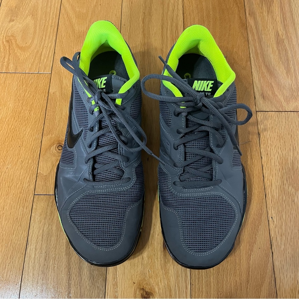 Nike Free TR Charcoal and Lime Size 10 - Picture 2 of 10